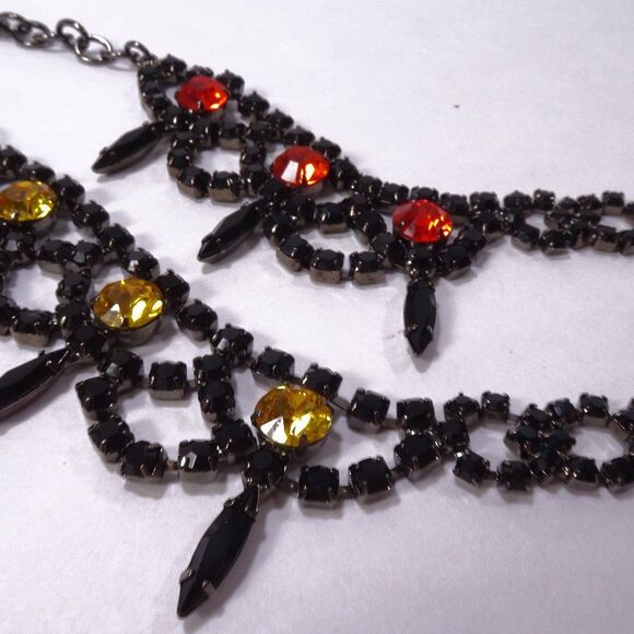 Joomi Lim Black Yellow Swarovski Crystal Split Personality Bracelet NWOT 150 - Picture 2 of 6